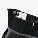 PTP Towel X Black | Perfect Storage Solution for Phone, Keys & Cards