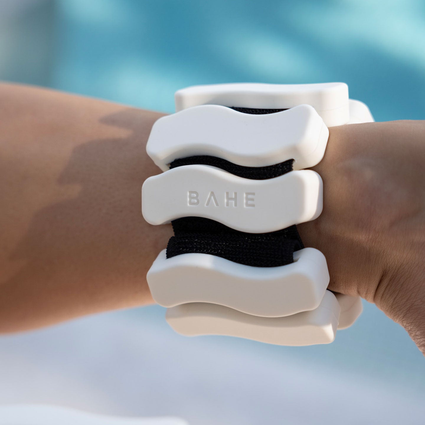 SILICONE ANKLE WRIST WEIGHTS 500G COCONUT