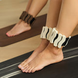 SILICONE ANKLE WRIST WEIGHTS 500G COCONUT