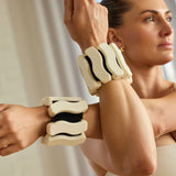 SILICONE ANKLE WRIST WEIGHTS 500G COCONUT