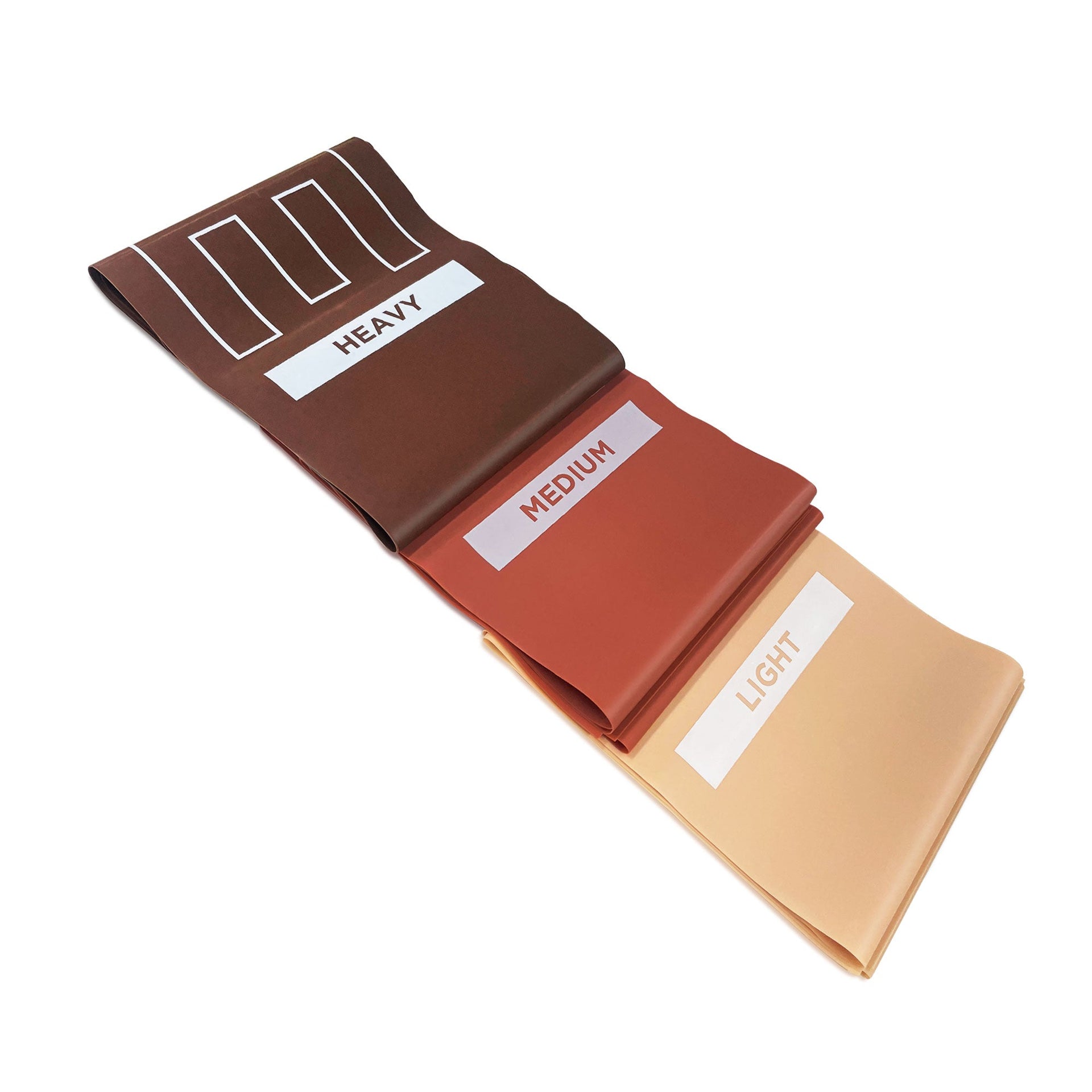 FLOWBANDS COMBO! The BAHE Flowbands come in a pack of 3 different resistance levels (Light, Medium, and Heavy) and are designed to suit all fitness levels. They are ideal for adding challenge to regular exercises and can be used to offer support in balance & holds to increase flexibility and mobility. *This product contains Latex.