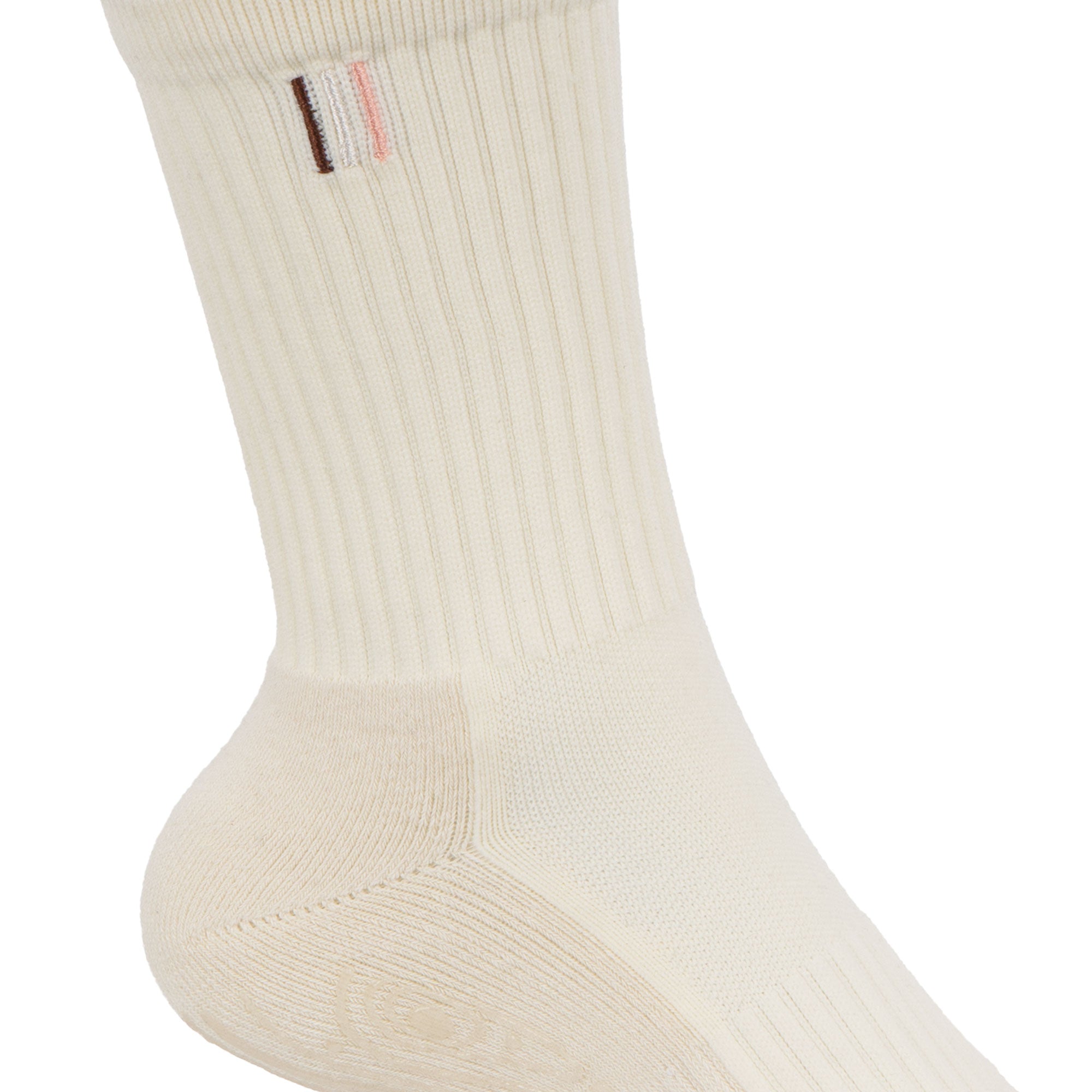 STUDIO GRIPPY CREW SOCKS COCONUT