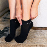 STUDIO GRIPPY ANKLE SOCKS ANTHRACITE