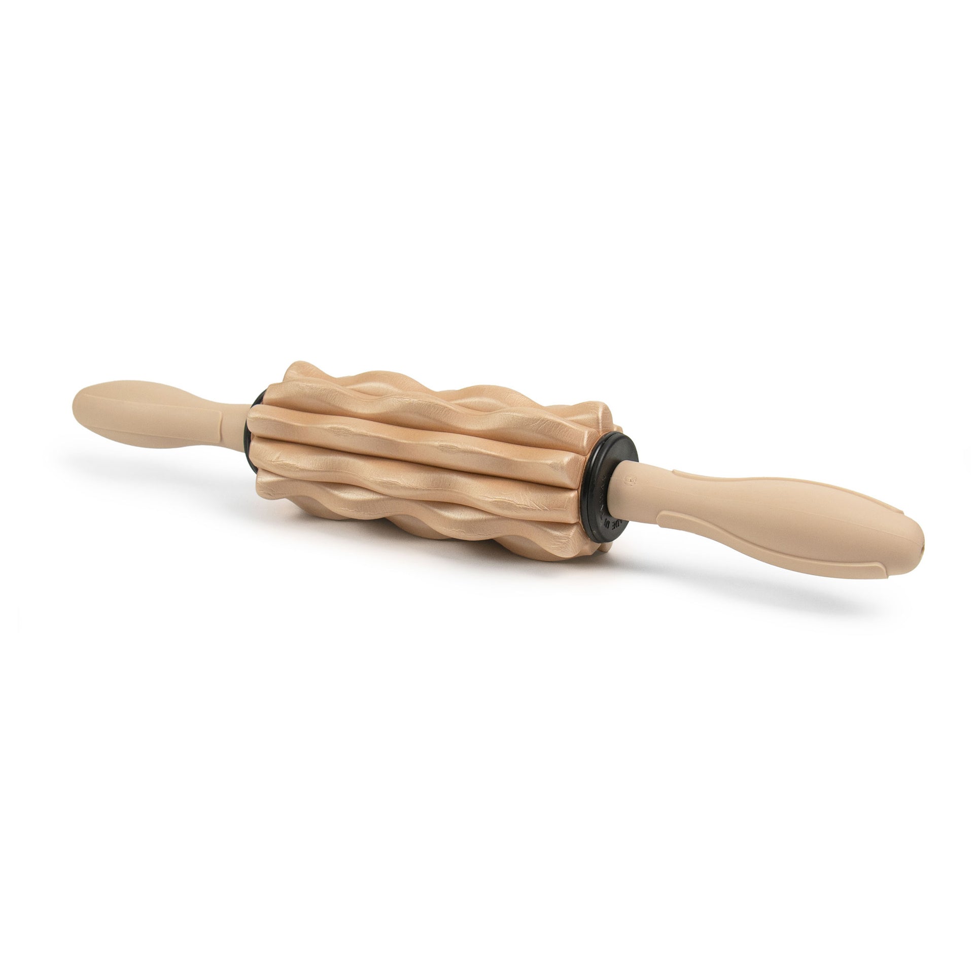 SOOTHE & RESTORE HAND ROLLER! The BAHE Soothe & Restore Hand Roller makes self-massage easy and comfortable, with a wavy, playful design that enhances muscle stimulation for a more enjoyable experience. Made from soft EVA foam, it's ideal for relieving tension in areas like your calves, glutes, and upper back. Lightweight and easy to grip, this roller boosts blood circulation, speeds up recovery, and improves flexibility.