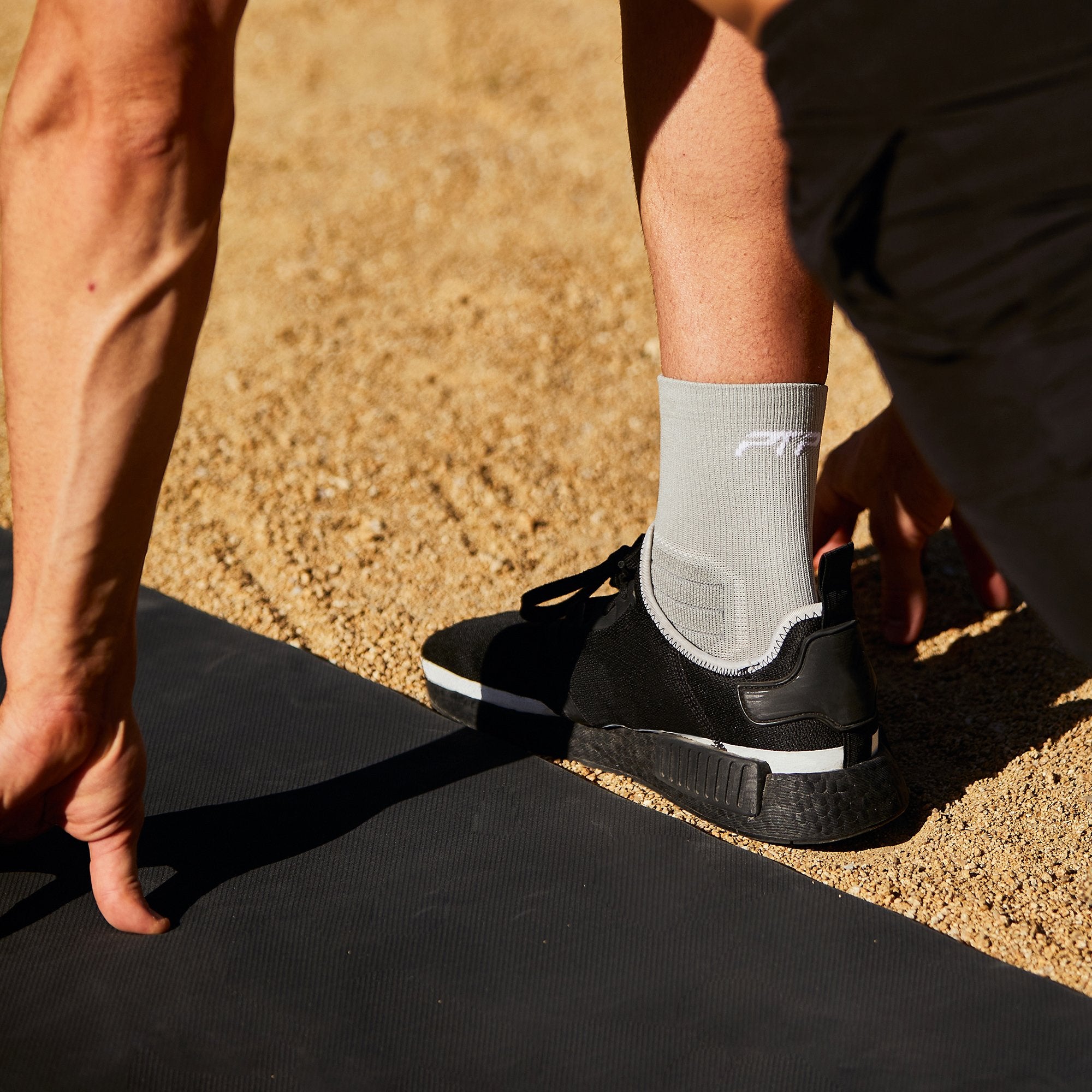 PTP TRAINING CREW SOCKS SILVER