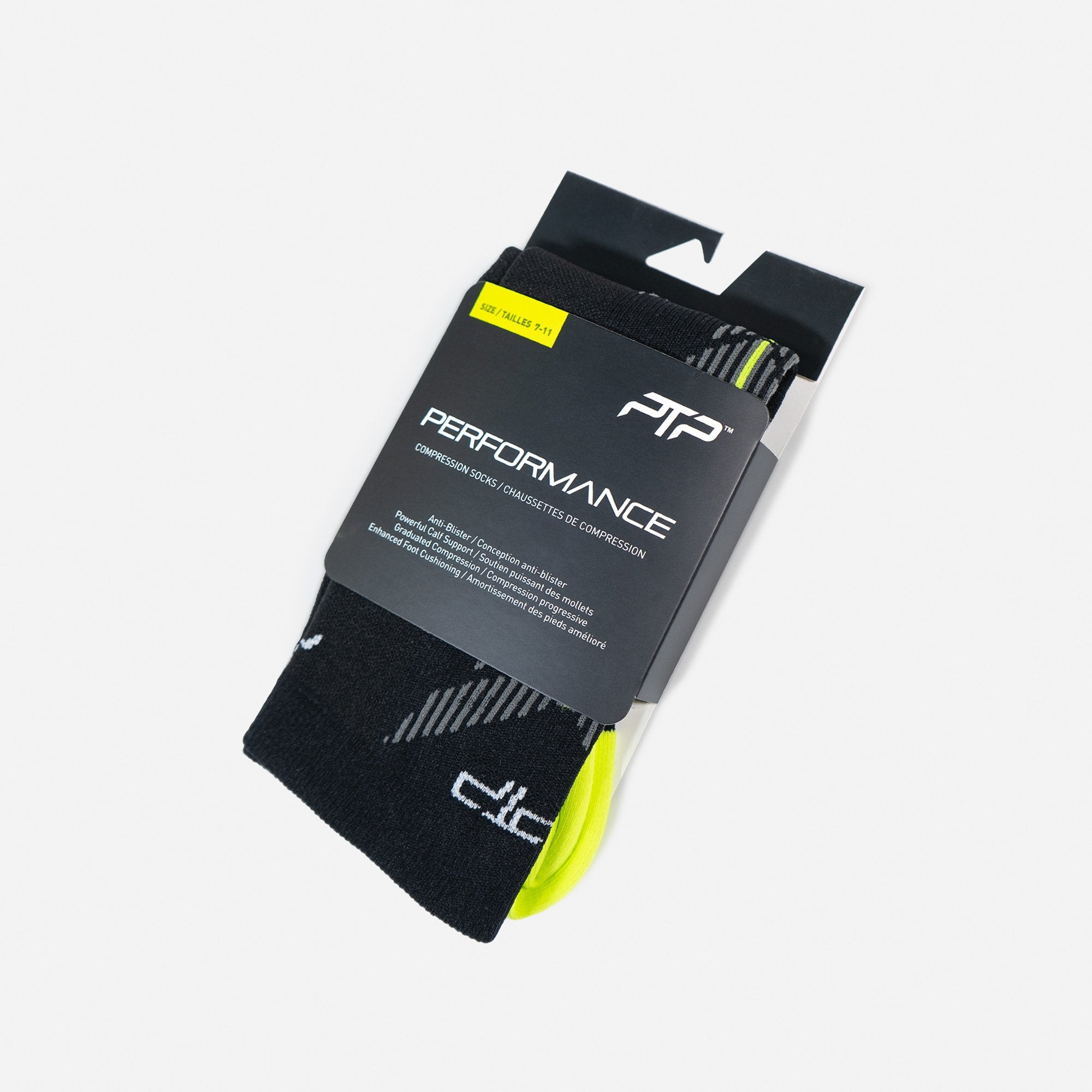 PTP PERFORMANCE COMPRESSION SOCKS BLACK