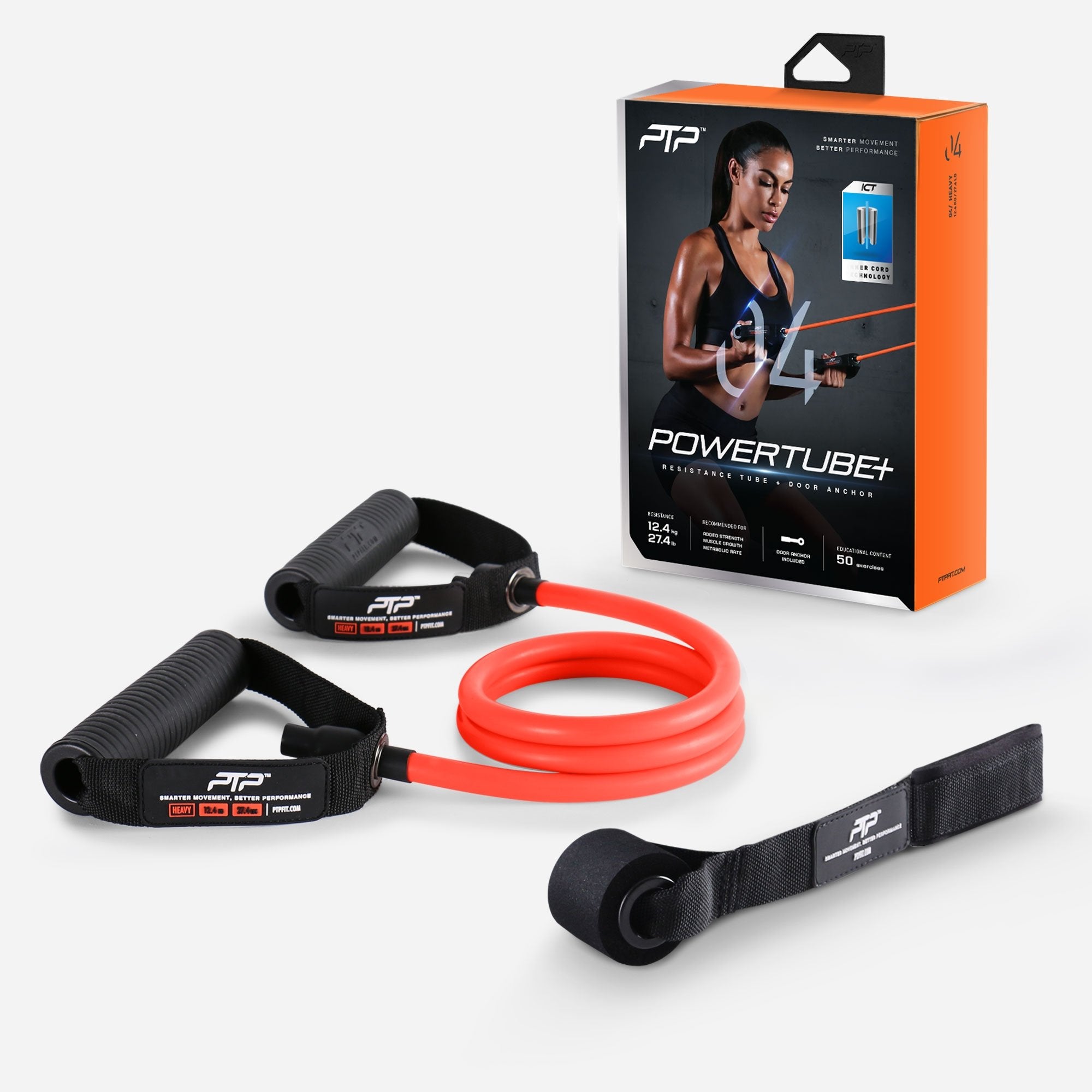 Resistance Tube PTP PowerTube+ Heavy (Orange) – PTP Fit (US)