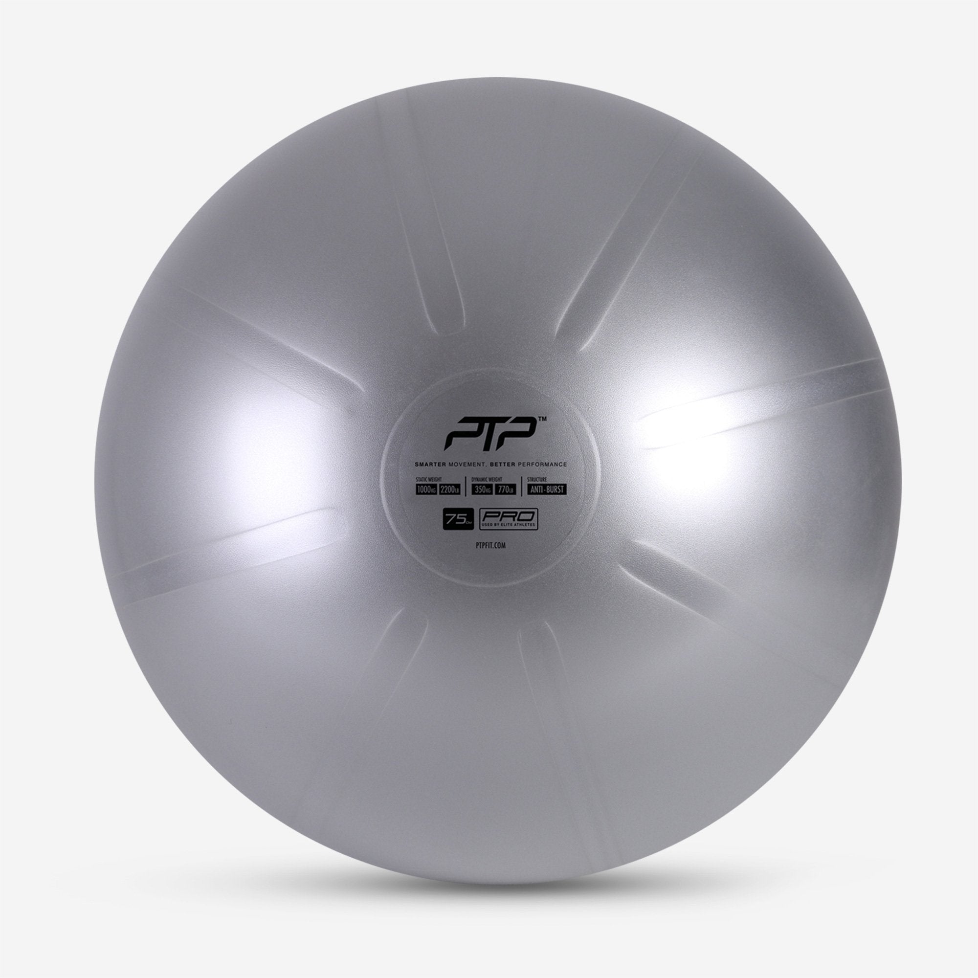 PTP Steel Grey CoreBall 75 cm - for Tall Individuals